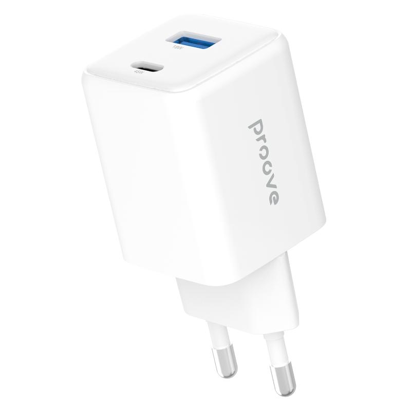 Wall Charger Type-C + USB 45W White